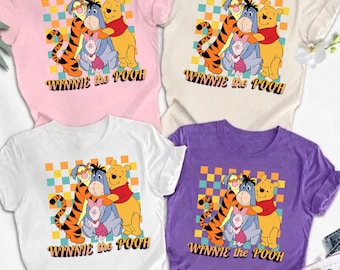Winnie The Pooh Shirt, Pooh Bear Friends Tee, Tigger Piglet Eeyore Shirt, Disney Cartoon Shirt, Cute Graphic Tank Top