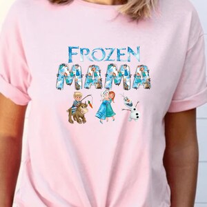 Frozen Mama Shirt, Ice Queen Squad Tee, Magic Kingdom Family Vacation immagine 7