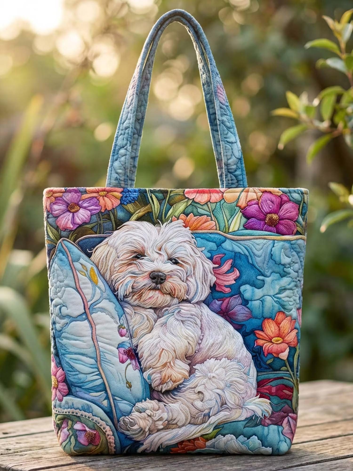 Shih Tzu Quilted Tote Bags - Etsy