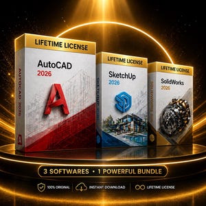 Professional CAD Software Pack 2026 | Lifetime Access - Instant Download