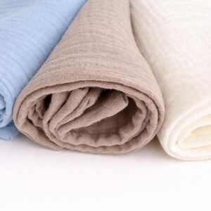 Muslin Changing Pad Cover SET (2) – Soft Breathable Cotton Baby Changing Mat Cover, IKEA VADRA - Cotton Muslin, Muslin Baby Bedding image 6