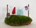 Fairy Garden Miniature Clothesline with Clothes, Gnome Garden, DIY Kit Seen in Vintage Gardens magazine 