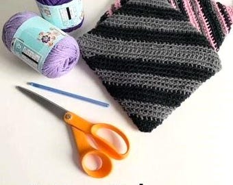 Easy Crochet Potholder Pattern: Double Thick Hot Pad Trivet (PDF Download)