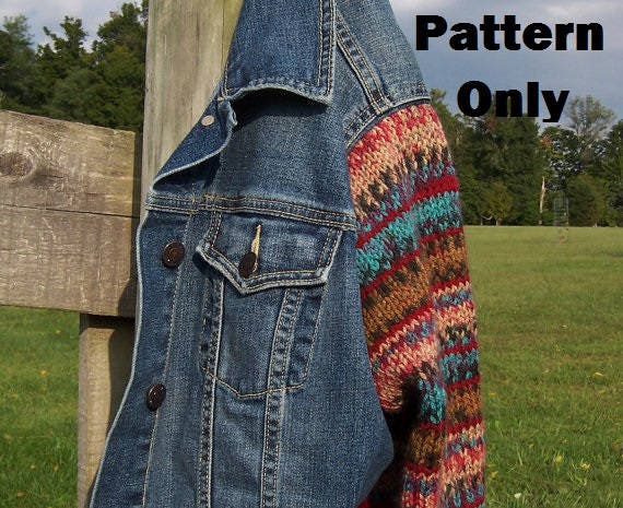 Knitting Pattern for Knitted Sleeves DIY Pattern in 2 Sizes - Etsy