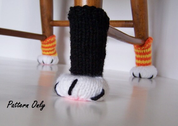 Crochet Cat Chair Socks Ravelry: Cat Paw Chair Leg Cozies Pattern