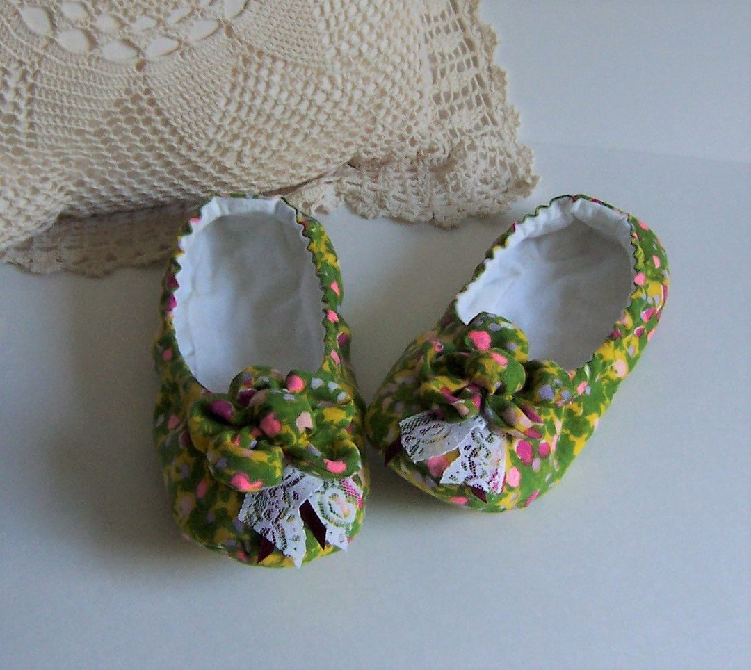 Ballet Flats Slippers Size Medium 7 to 9 Vintage Fabric in - Etsy