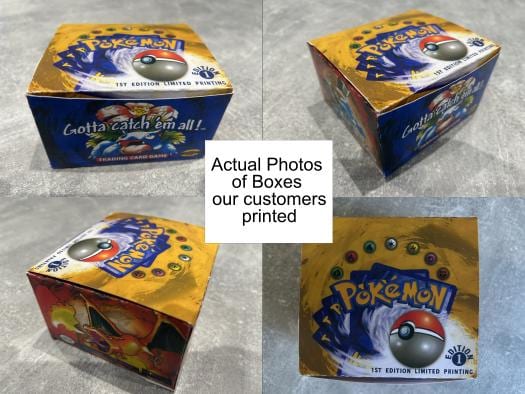 Print Your Own Base Set Booster Box Pokemon 1st Edition Proxy Replica ...