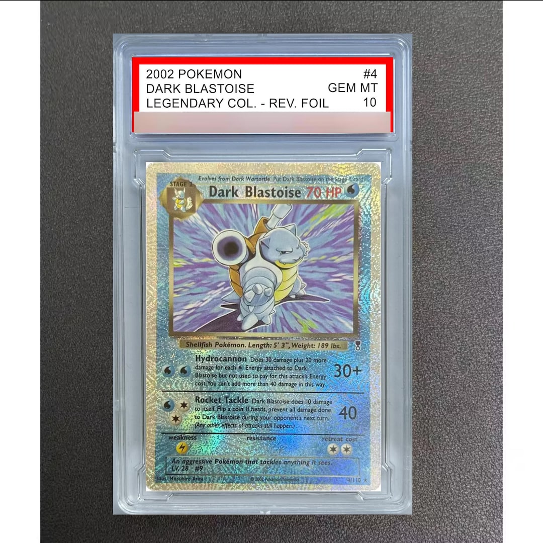 Pokemon Dark Blastoise Legendary Collection Reverse Holofoil