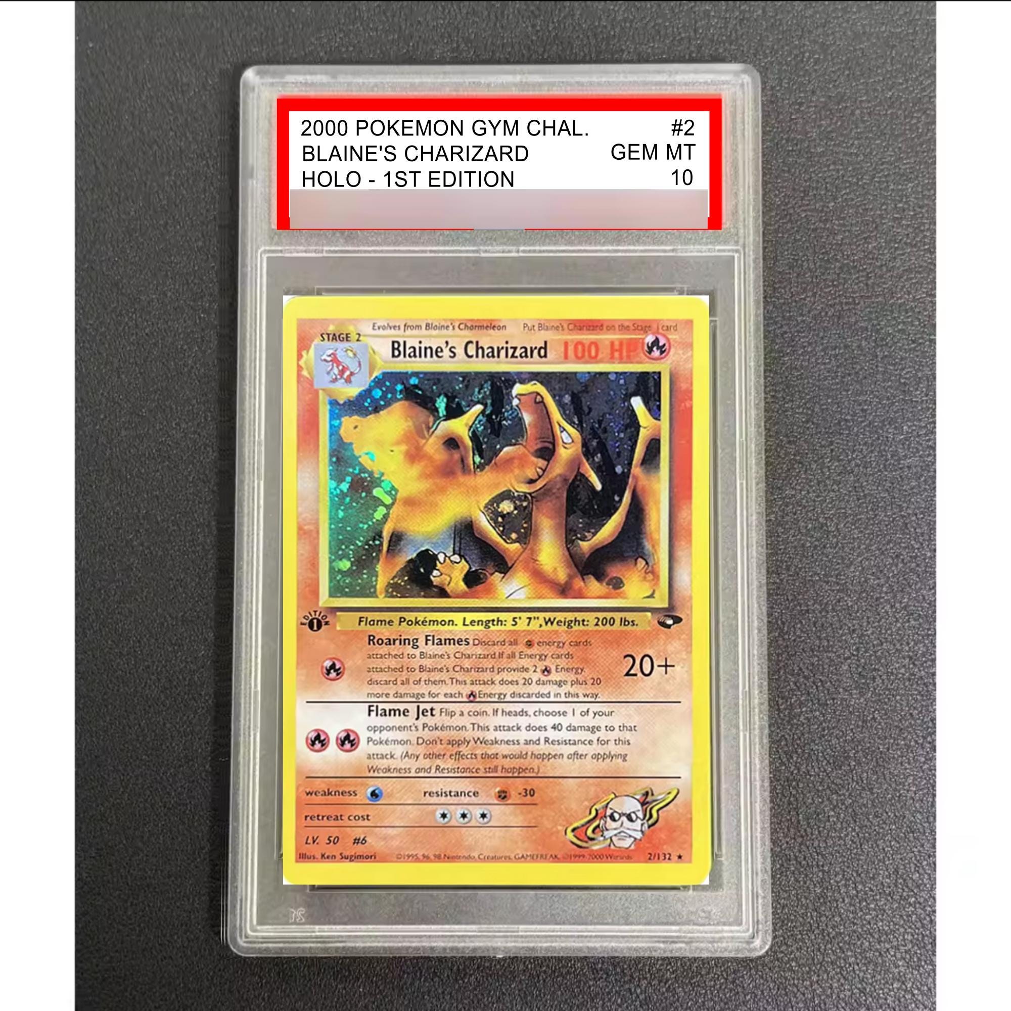 Pokemon Blaine's Charizard 1st Edition 2000 Slabbed Graded Card