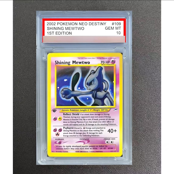 shining mewtwo pokemon card value GX - 39/73 - Legends this item offers a spectacular aesthetic for a gallery Pokemon Shining Mewtwo 1st Edition