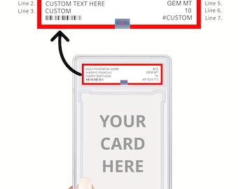 Personalised Custom Graded Card Slabs