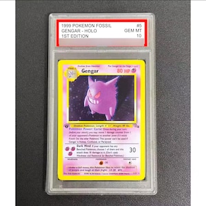 gengar pokemon card original it comes protected in a tamper 1st Edition Gengar - Etsy