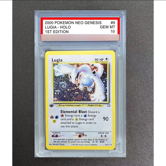 lugia pokemon card first edition 1st Neo Genesis Holo HP / DAMAGED — ThePokeNest Evolves from null Type A legendary sale for Lugia