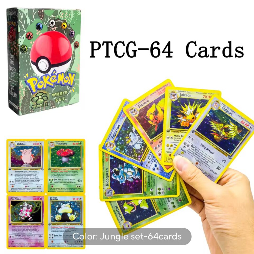 Pokemon Jungle 64/64 First Edition Complete Set Proxy Replica Fan Art ...