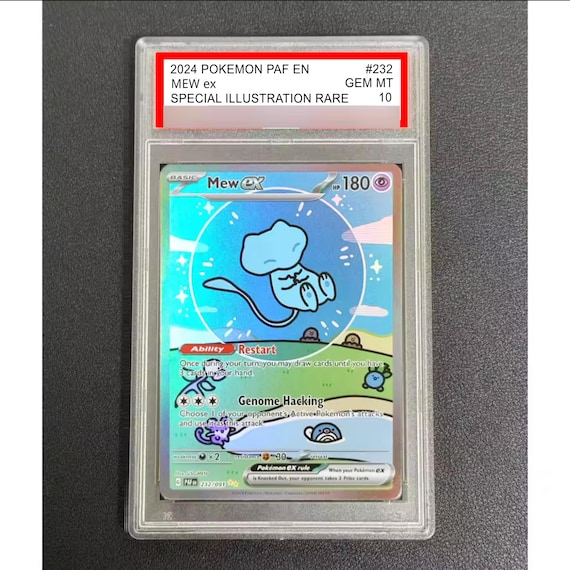 mew graded card Pokemon Bubble Mew Ex SIR 2024 Slabbed Graded card proxy replica fan art