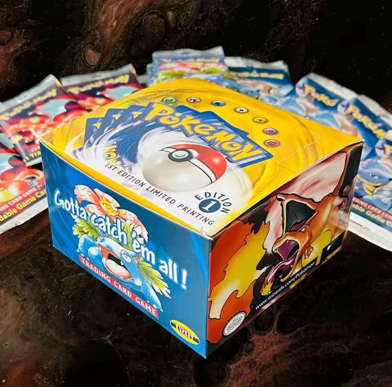 Pokemon 1999 First Edition Shadowless Base Set Booster Box Proxy