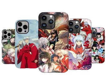 Inuyasha Anime Phone Case, Kagome Higurashi Manga Cover, Sesshomaru Japanese Anime Aesthetic Case for iPhone Samsung