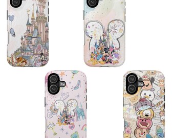 Cute Disney Phone Case, Mickey Minnie Castle iPhone Case, Aesthetic Disney World Phone Cover, Gift for Disney Lovers