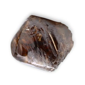 Natural Rough Cognac Brown Raw Octahedron Uncut Diamond 0.80 Carat For Jewelry