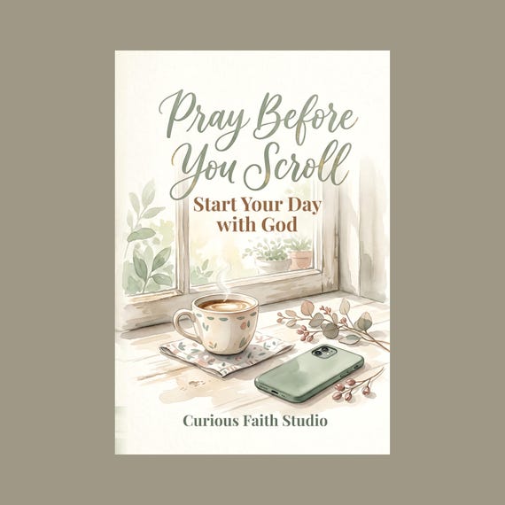 Pray Before You Scroll | 30 Day Christian Prayer Journal PDF | Guided Morning Devotional for Women | Faith Journal Printable by CuriousFaithStudio