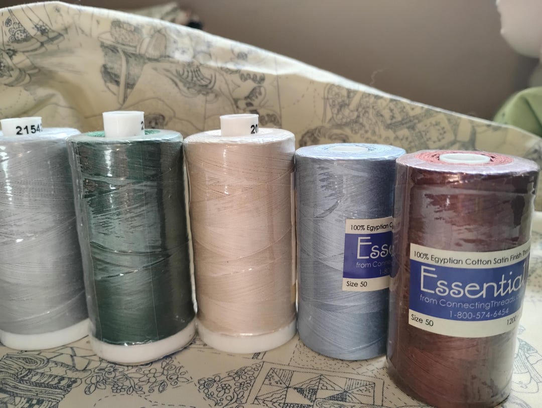 Essential Thread 5 Spools by Connecting Threads 1200yds Each, Summer ...
