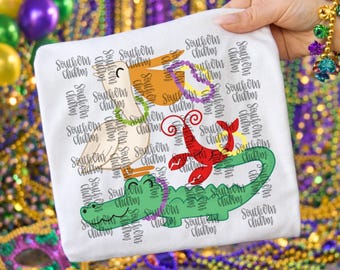 Mardi Gras Animal PNG | Kids' Digital Download