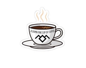 A Damn Fine Cup of Coffee Sticker | Twin Peaks Sticker