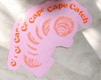 Pegatina con el logotipo de Cape Catch Shells