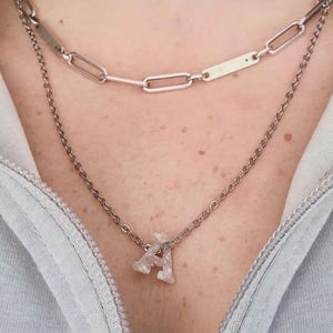 Scallop Shell Initial Necklace, Cape Cod Coastal Jewelry