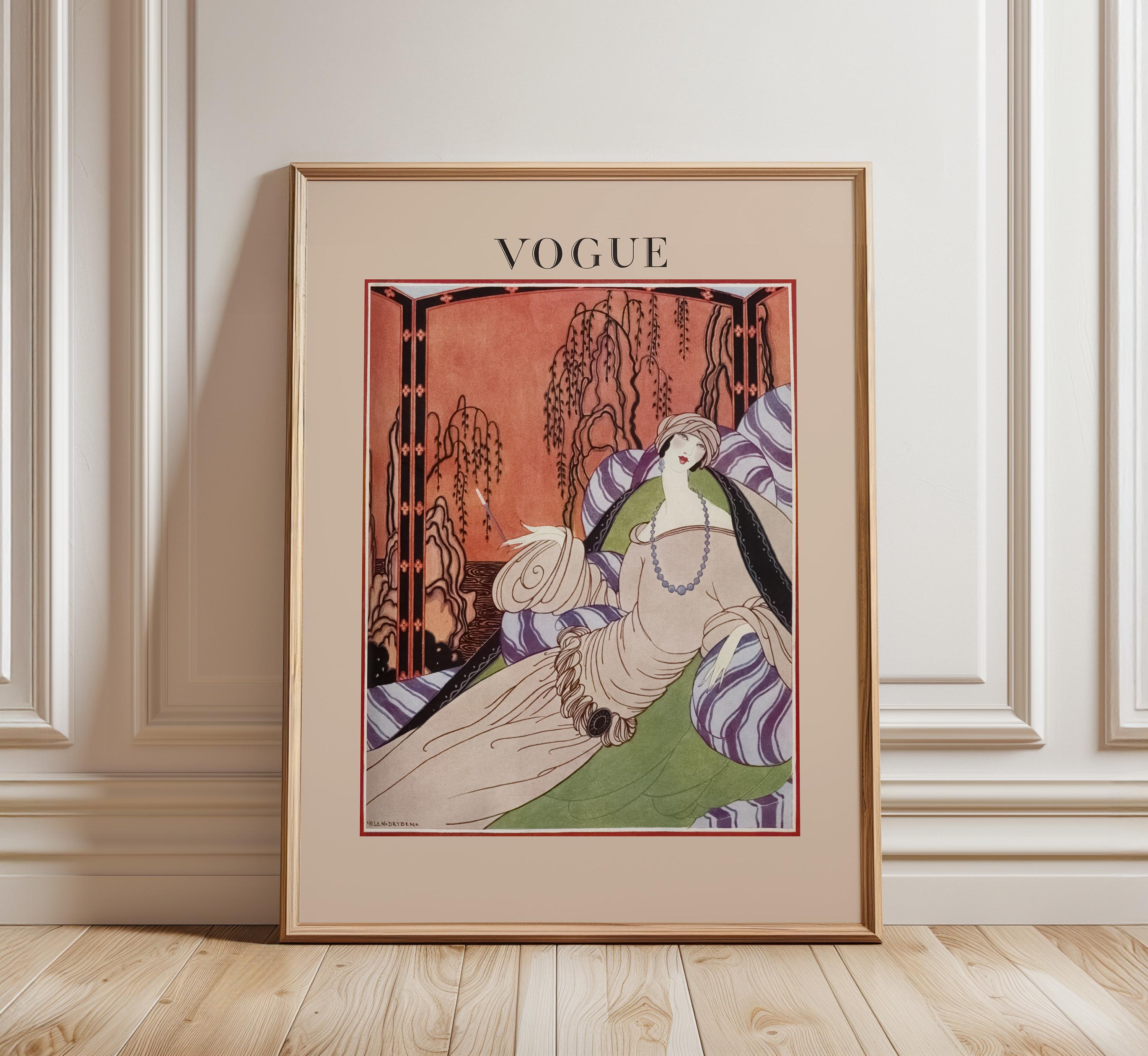 レア　VOGUE ヴィンテージ　壁掛け Vintage Vogue - Etsy