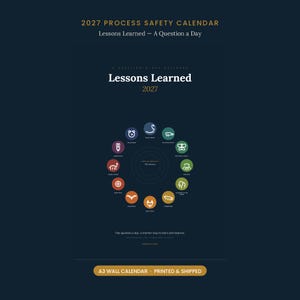 2027 Prozesssicherheits-Kalender, tägliche LessonsLearned Reflexion, Sicherheitskultur Planer (Digitaler Download)