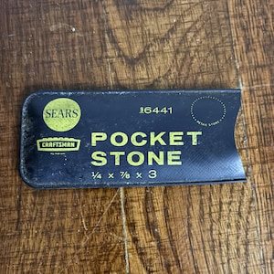 Vintage Sears Craftsman Pocket Sharpening Stone