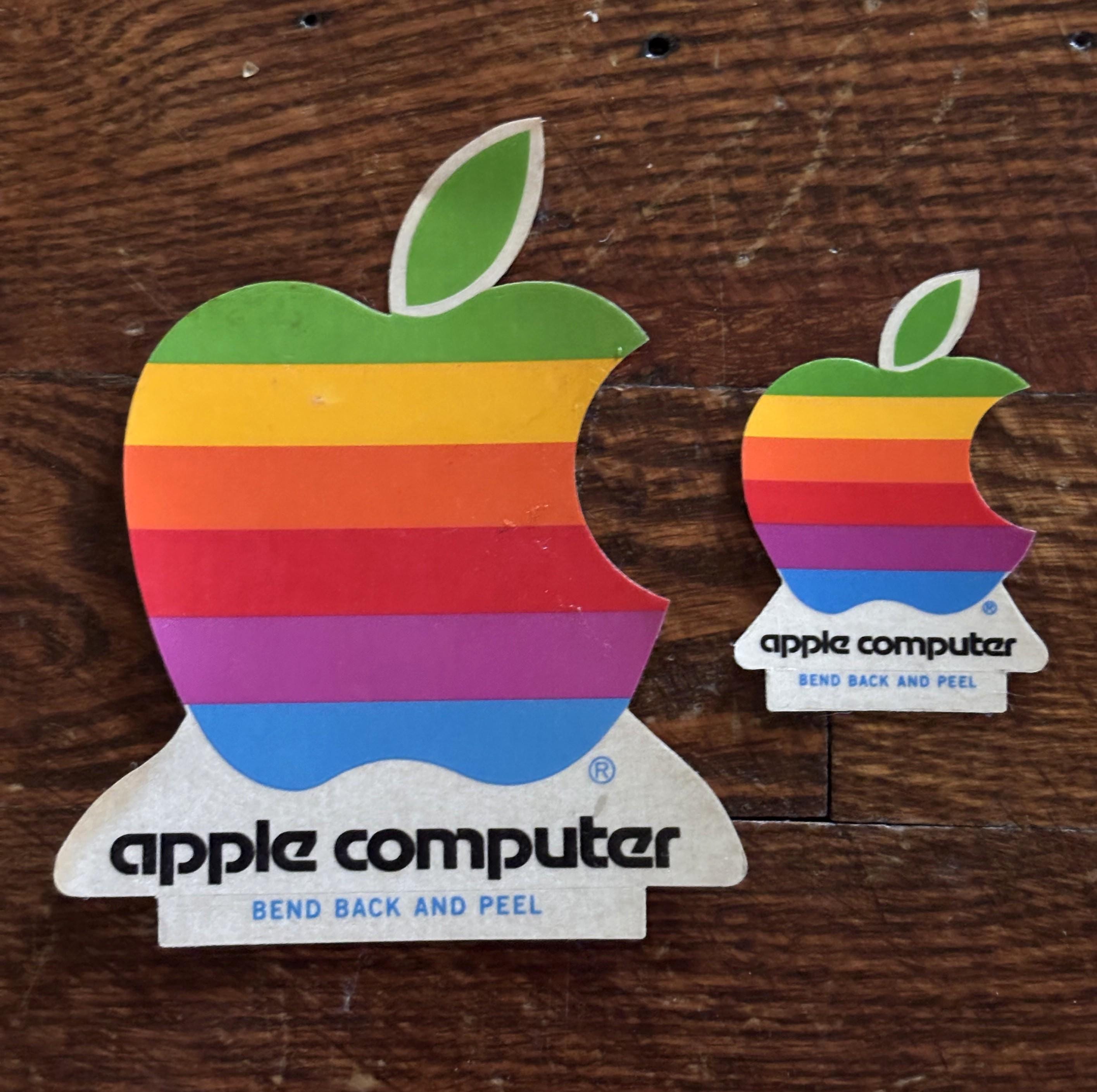 Apple 80's Logo - Etsy