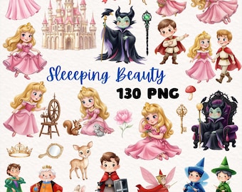 Niedliche Prinzessin Aurora 130 PNG PNG, Dornröschen PNG, Aurora Geburtstag, Briar Rose, Maleficent, Märchenkunst, Schloss PNG