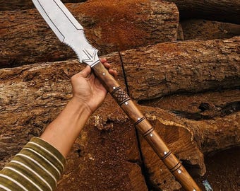 Hand Made Viking Spear J1 Carbon steel Collector Decorative Gift