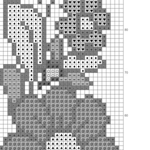Marque-page aux fleurs – motif de point de croix 100x30 | Mini motif de broderie – Téléchargement PDF image 5