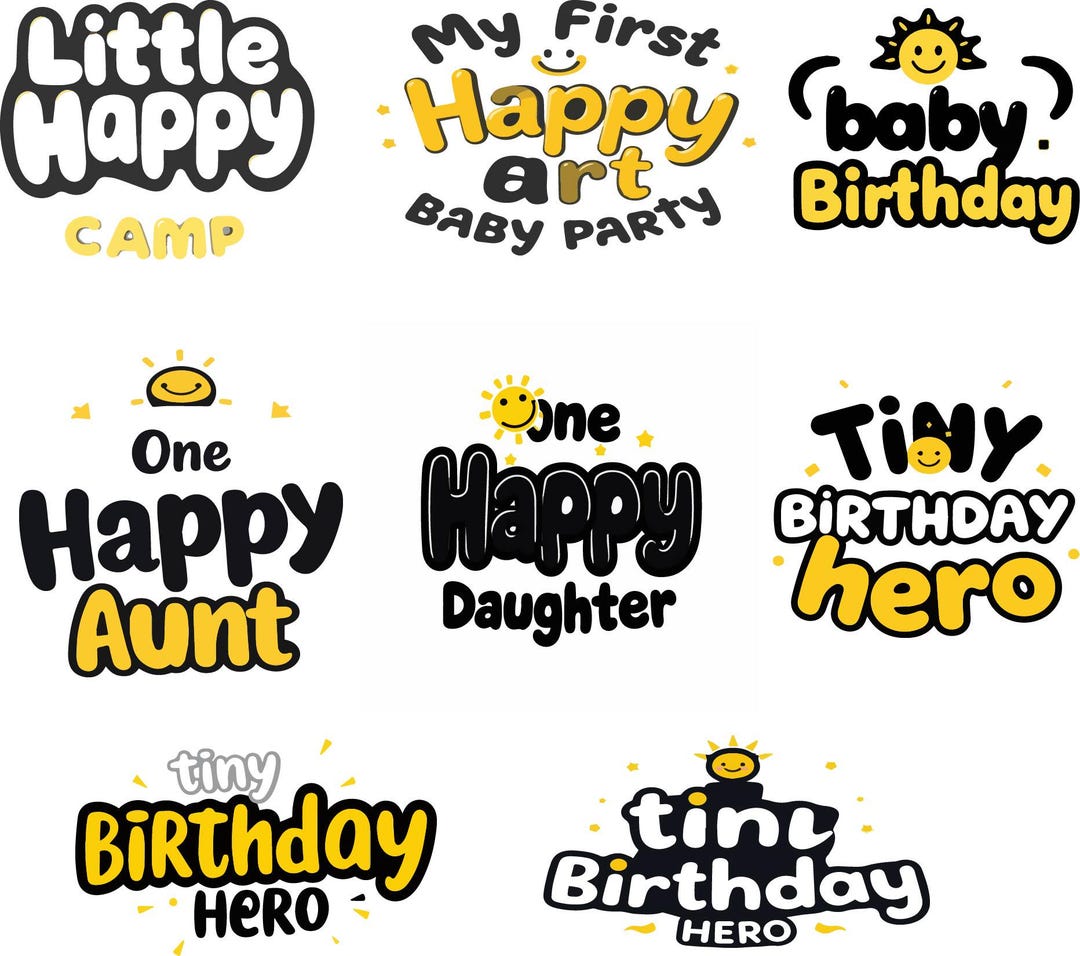 One Happy Dude SVG PNG Bundle, 1st Birthday Boy Shirt Design, Retro ...