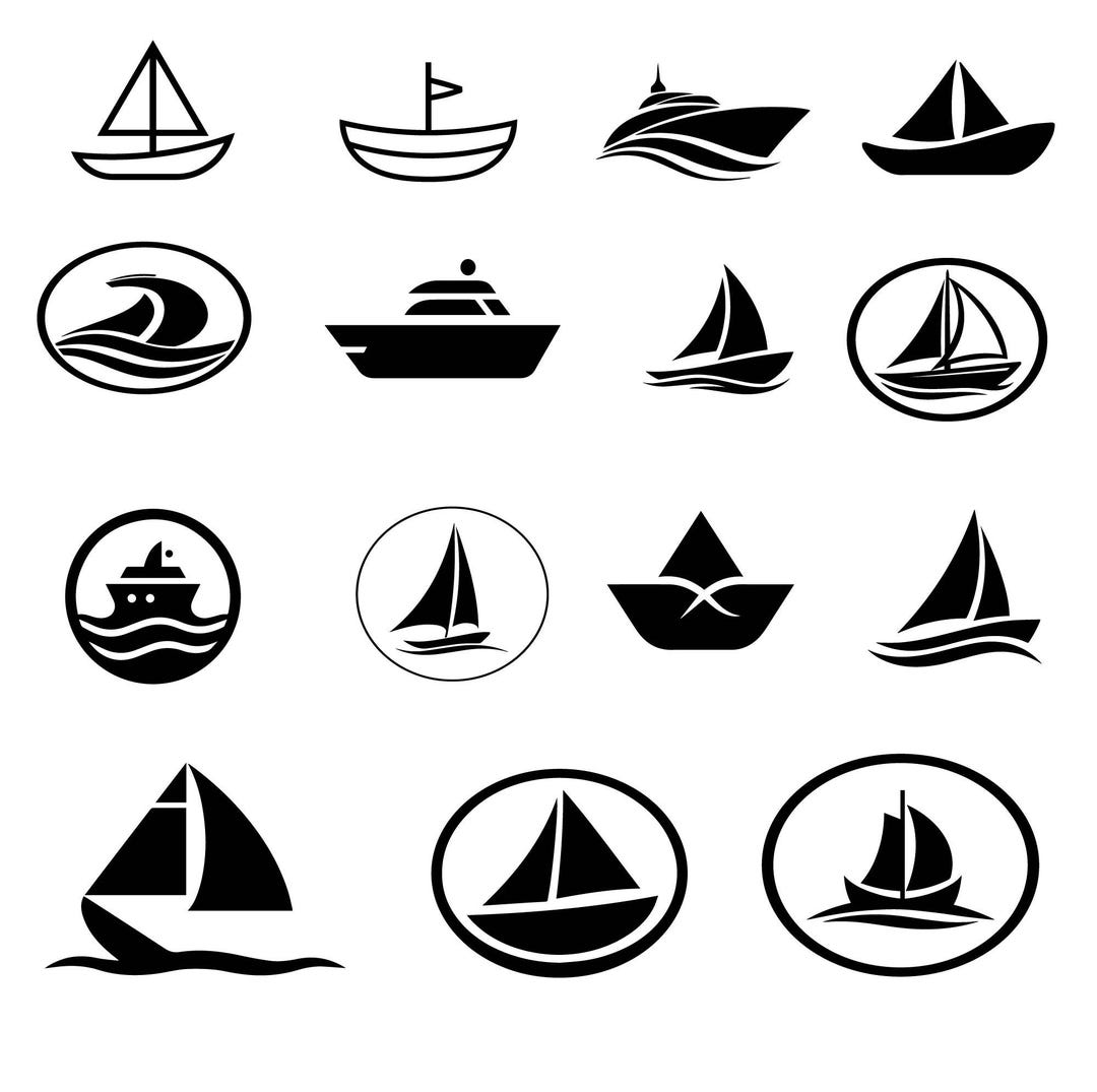 Boat SVG Files Bundle, Fishing Boat SVG, Sailboat SVG, Nautical Boat ...