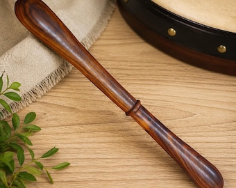 Bodhran Beater 9 Inch Rosewood Irish Drum Tipper Handmade Percussion Stick