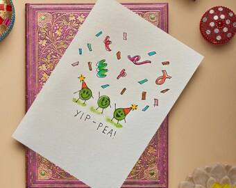 Personalized Watercolor Greeting Card | Custom Hand-Painted Card | Meaningful Gift for Any Occasion