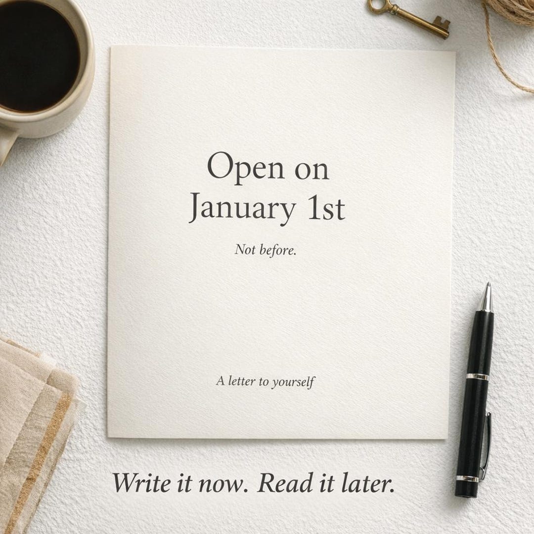 Open on January 1st – Letter to Yourself PDF – New Year Reflection ...