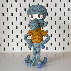 Schema per realizzare un polpo brontolone all'uncinetto - Tutorial PDF passo passo (Download digitale)