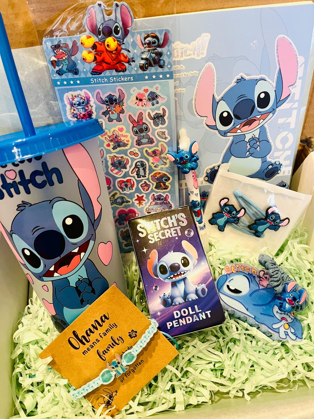 LILO & Stitch Gift Box Themed Items a Notebook, Bracelet, Stickers, Pen ...