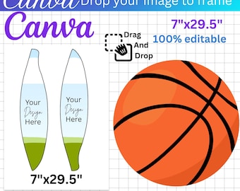 Basketball Template Canva Editable Design, Sports Poster & Flyer