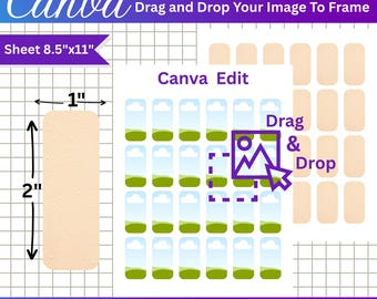 Domino Tile SVG Template: Blank & Round Corner (Digital Download)