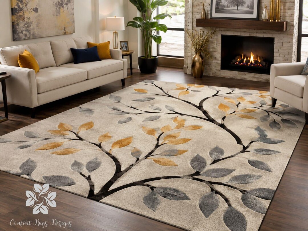 Luxury Tree Branch Area Rug - Etsy