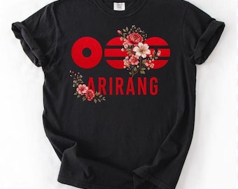 BTS World Tour Arirang Shirt – K-Pop Merch Kpop Army, short-sleeved, crew neck shirt for men and women, fans, suitable for all seasons.