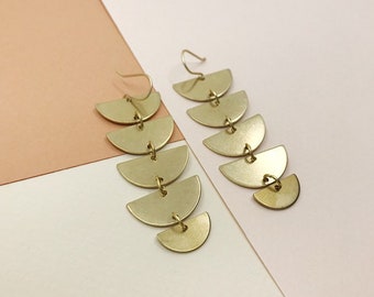 Geometric Cascade Statement Earring