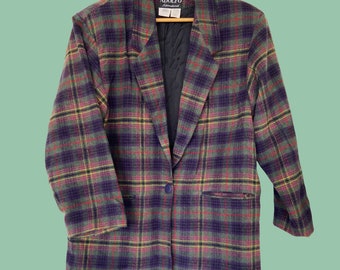 VINTAGE Plaid Blazer