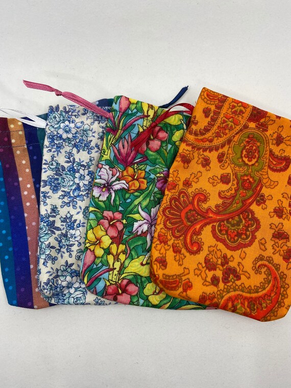 Handmade Fabric Gift Bags Etsy